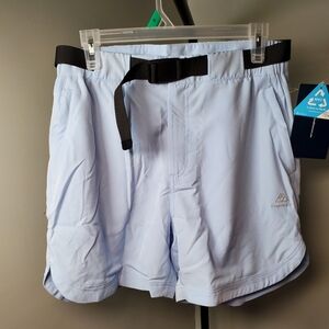 Pastel Blue Athletic Shorts with Belt